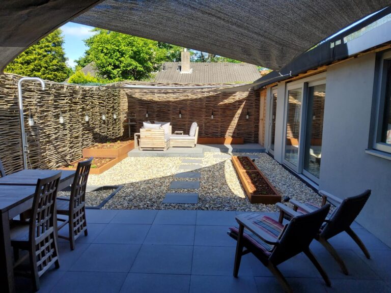 Binnenplaats tuin CorTenstaal