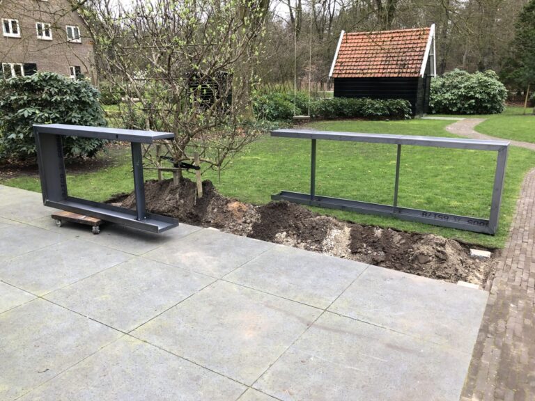 Border gemaakt om de boom