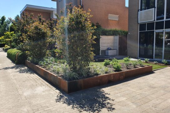 CorTenstalen keerwanden maatwerk steelgarden