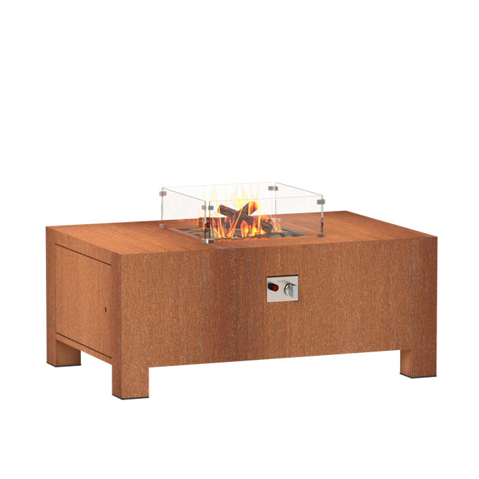 CorTenstalen vierkante gashaard