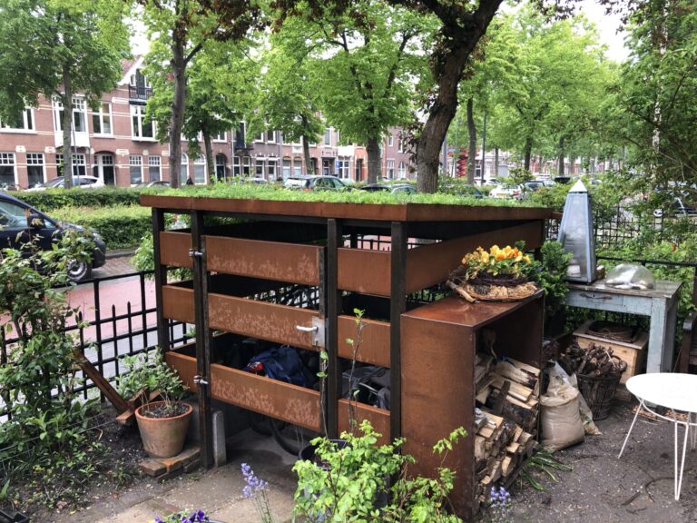 Fietsenhok maatwerk CorTenstaal