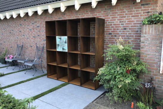 Houtoplsag cortenstaal