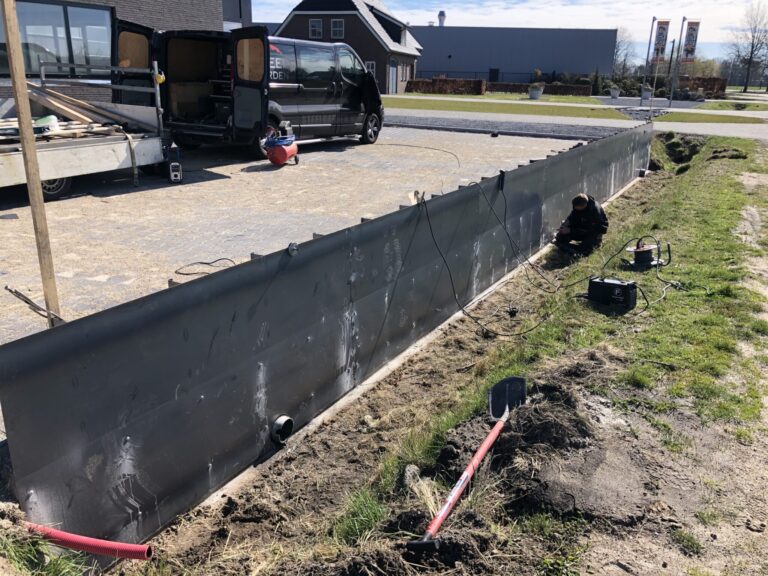 Keerwand kantopsluiting CorTenstaal