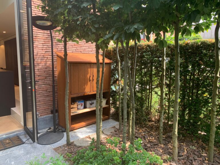 Tuinkast van CorTenstaal Steelgarden