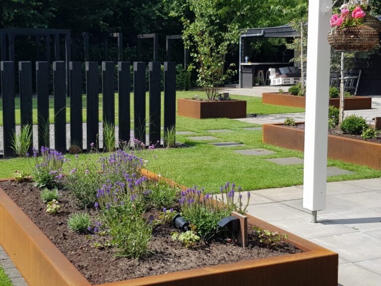 Verschillende CorTenstalen borders