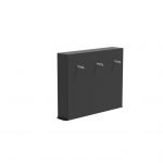 Aluminiumvijvermuurvrijmet3overlooppijpjes120x25x100cm35kg