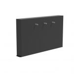 Aluminiumvijvermuurvrijmet3overlooppijpjes200x25x120cm62kg