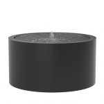 Aluminiumwatertafelrondmet1fonteinenledverlichting145x75cm61kg