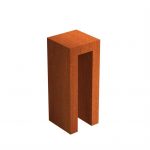 CorTenstalenUSokkel40x40x100cm35kg