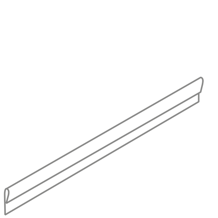 Kantopsluiting verzinkt staal geplet 230x0,2x10 cm