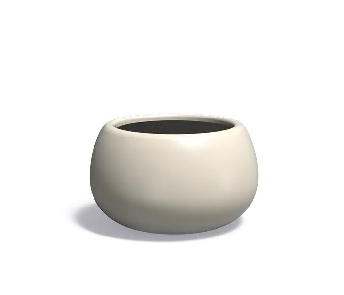 Plantenbak polyester rond Mero (mat)