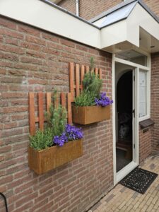 cortenstaal plantenbak voortuin op maat