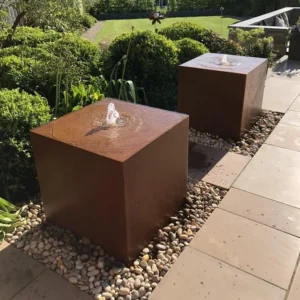 cortenstaal waterornament